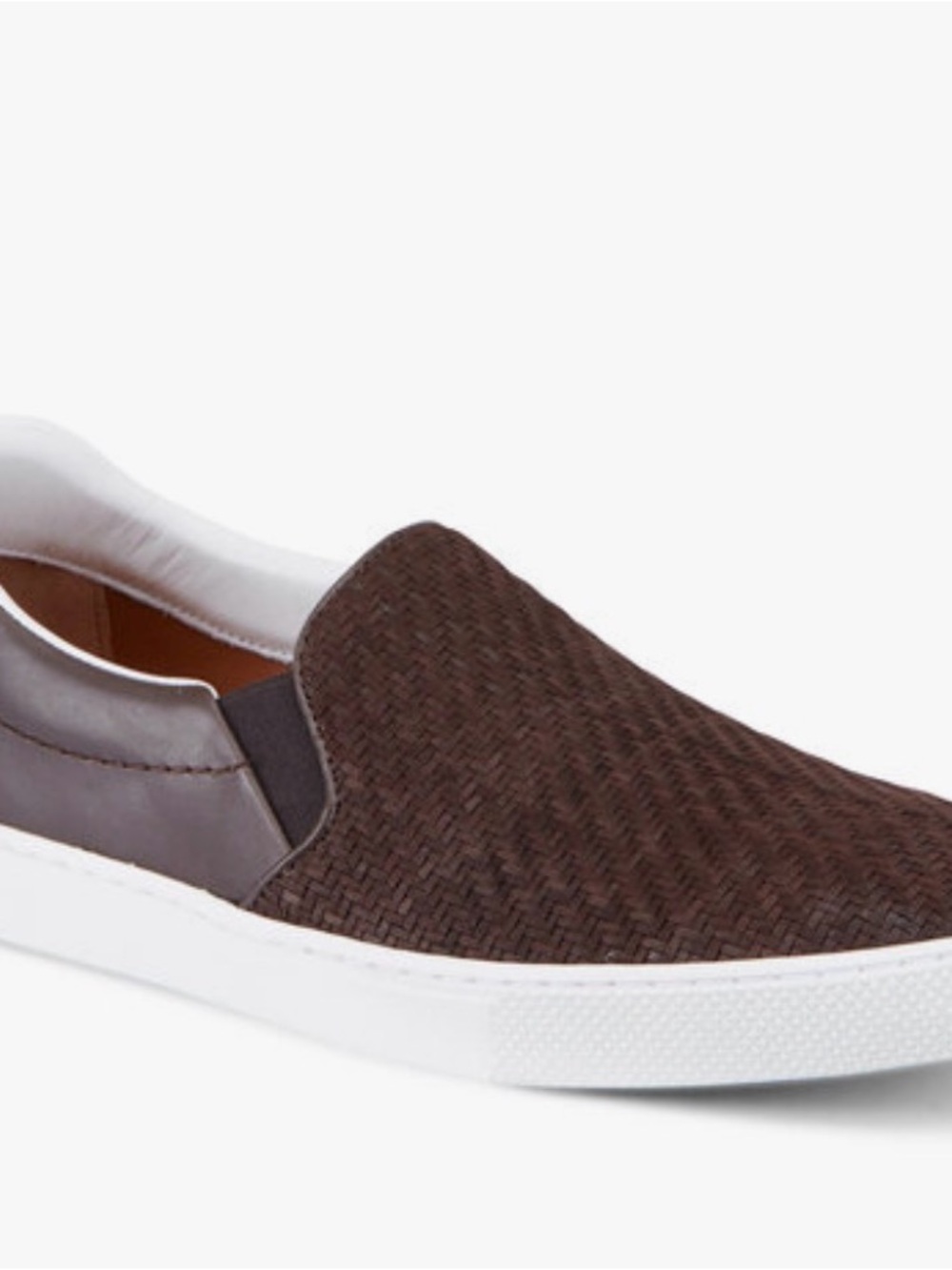 Men's Brown Slip-On Casual Sneakers